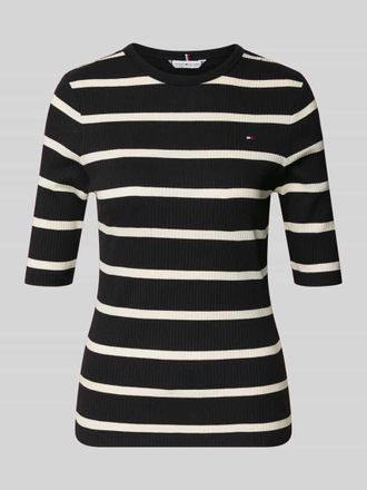 Tommy Hilfiger Slim Fit Shirt aus Viskose-Mix in Black, Gr&ouml;&szlig;e XS
