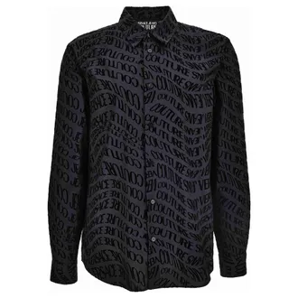 Versace Hombre, Camisas, Negro, Talla: L