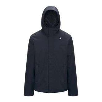 K-Way Jacko Twill Marmotta Jacket - Heren - Regenjassen - Blauw - XL - Polyester - Jassen