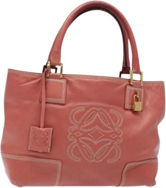 Loewe Pre-owned Handbags, female, Pink, Size: ONE SIZE Pre-owned Handbag