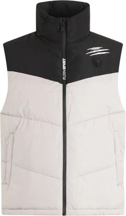 Plein Sport Short Vest - Heren - Bodywarmers - Beige - 4XL - Fitness