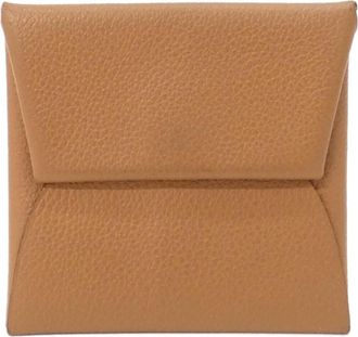 Herm&egrave;s Gold Beige Coin Purse/Coin Case (Pre-Owned)