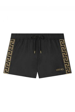 Versace GRECCA BRANDED SWIMSHORTS Size: 5, colour: BLACK