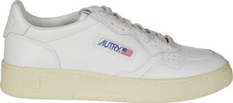 Autry White Medalist Low Leather Sneakers