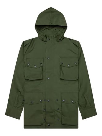 Needles Oxford hooded field coat - men - Nylon/Cotton - M - Green