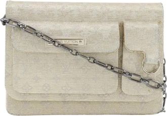 Louis Vuitton Pre-owned Canvas shoulder-bags - Dames - Vintage Schoudertas - Beige - ONE Size - Vintage