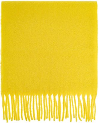Issey Miyake fringed scarf - Geel