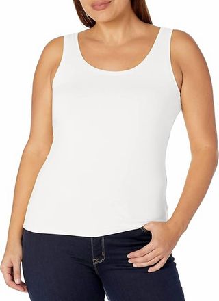 Nic+Zoe Womens Petite Perfect Tank In Paper White