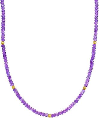Jewelmak 14K Amethyst Necklace