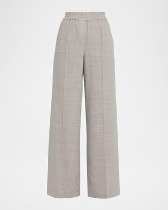 Brunello Cucinelli Fluid Wool Crepe Pants