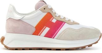 Hogan Fashion Sneaker H641 - Dames - Sneakers - Beige - 37 EU - Nylon - Schoenen