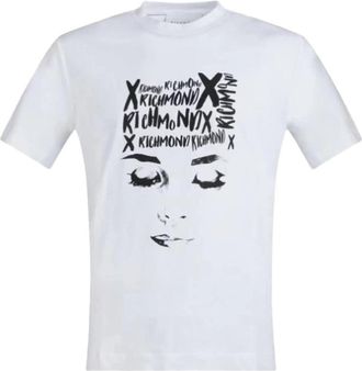 John Richmond T-shirt - Dames - T-shirts - Wit - L - Tops
