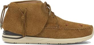 Visvim FBT Lhamo-Folk Su&egrave;de Moc-Toe Chukka Boots - Heren - Veterlaarzen - Bruin - 42 EU - Su&egrave;de - Schoenen