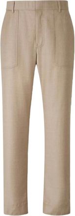 Brioni Pantaloni in lana con vita elasticizzata - Toni neutri