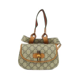 Gucci Beige Brown Gg Supreme Leather Fanny Pack (Pre-Owned)