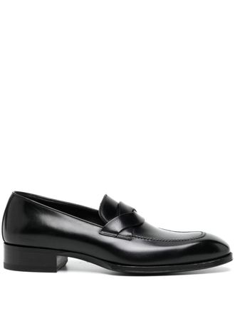 Tom Ford leather loafers - Black