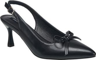 French Connection Brinny Small Bow Kitten Heel in Black at Nordstrom, Size 10