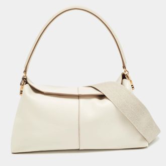 Tod's Tods Off White Leather Small T Case Shoulder Bag