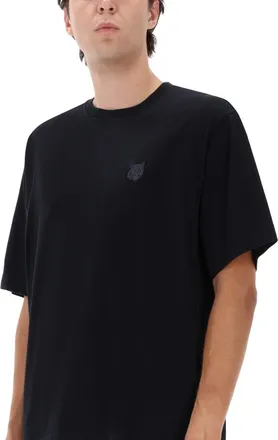 Maison Kitsun&eacute; Fox Patch Organic Cotton T-Shirt - Black