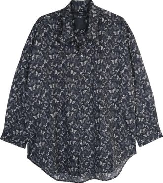 R13 Pintuck Drop Neck Blouse - Dames - Blouses & Shirts - Zwart - Maat: S Katoen