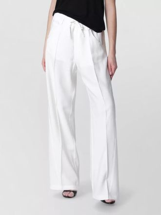 Darkpark crepe wide-leg trousers