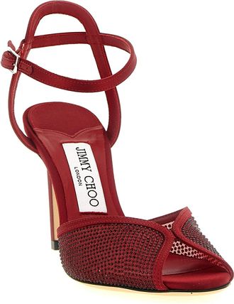 Jimmy Choo London Sacora Heel Sandal - Red