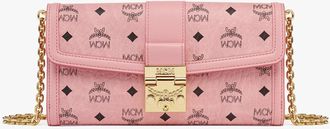 MCM Tracy Chain Wallet In Visetos