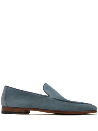 Magnanni suede loafers - men - Suede/Rubber/Leather - 42 - Blue