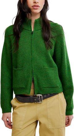 Free People We The Free On It Full Zip Sweatshirt in Forest Fairy at Nordstrom, Size X-Large