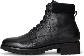 Polo Ralph Lauren Schoenen > Laarzen > Veterlaarzen - Heren - Veterlaarzen - Zwart - 45 EU - Leer - Schoenen