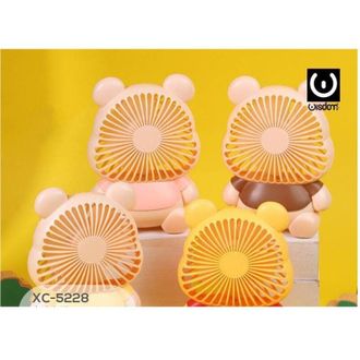 Trade Shop Trade Shop - Mini Ventilatore Portatile Viaggio Batteria Ricaricabile Usb Forma Orso Xc-5228