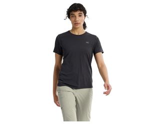 Arc'teryx Sunna Crew Short Sleeve Womens T Shirt Black : 2XL, Polyester