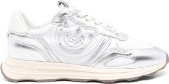 Pinko Love Birds-motif sneakers - Silver