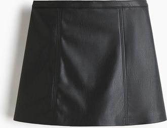 H&M Minijupe in A-Linie - Schwarz