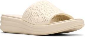 Clarks Drift Twist Wedge Slide Sandal in Cream at Nordstrom Rack, Size 11