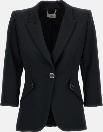 Elisabetta Franchi Giacca Con Dettagli Logo