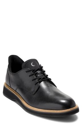 Cole Haan Mansfield Grand Plain Toe Quick-On Oxford in Black/Magnet at Nordstrom, Size 10.5