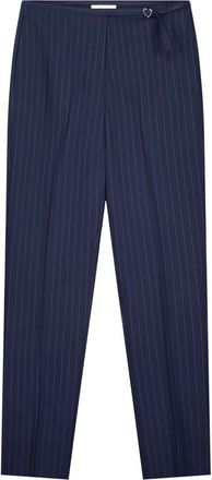 Fab By Fabienne Chapot Elliot Broeken - Dames - Straight fit broeken - Blauw - S - Leer - Broeken