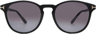 Tom Ford Lewis Smoke Gradient Oval Mens Sunglasses FT1097 01B 53