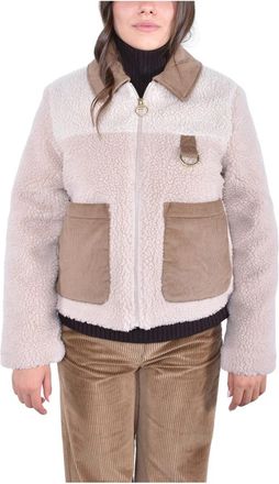 Barbour Malena Fleece Jacket - Dames - Jassen - Beige - S - Polyester - Jassen