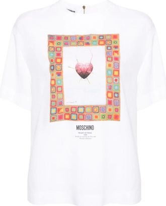 Moschino T-shirts - Dames - T-shirts - Wit - M - Tops
