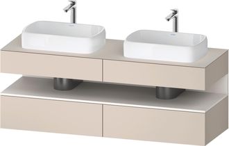 Duravit Qatego Meuble Sous-lavabo En Console, 2 Tiroirs, 2 - Duravit