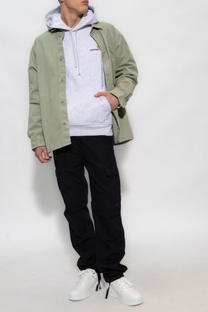 Carhartt Work in Progress Hoodie With Logo, Mens, Grey