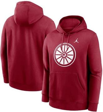 Jordan Brand Mens Jordan Brand Crimson Oklahoma Sooners Primetime Alternate Logo Club Fleece Pullover Hoodie at Nordstrom, Size X-Large