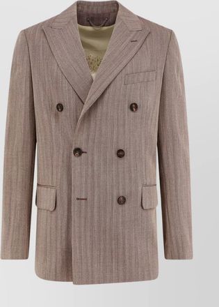 Golden Goose herringbone double-breasted blazer