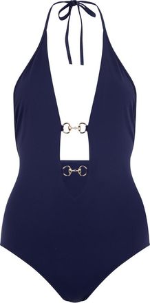 Gucci Blue Halter Neck Swimsuit