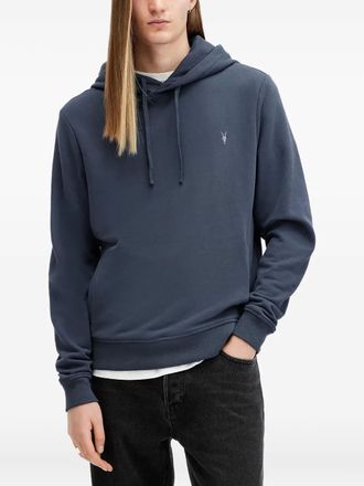 AllSaints Raven hoodie - men - Organic Cotton - S - Blue