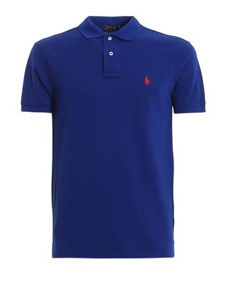 Polo Ralph Lauren Blue slim polo shirt