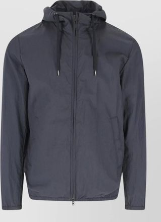 Herno hooded coat elastic cuffs side pockets