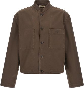 Christophe Lemaire Chaqueta con cuello mao - Jackets - Hombre - Marr&oacute;n - L